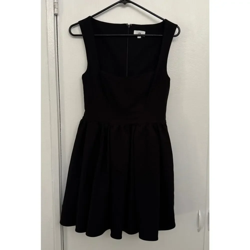 LPA Giovanna Mini Dress in Black Size Small - Picture 3 of 5